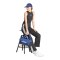 adidas Sportswear Essentials Linear Slim Cotton Tanktop Damen Schwarz - schwarz
