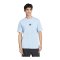 adidas Essentials Small Logo T-Shirt Blau - blau
