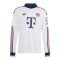 adidas FC Bayern München Trikot Langarm Away 2026/2027 Weiß - weiss