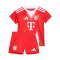adidas FC Bayern München Baby Trikot Set Home 2025/2026 Kids Rot - rot