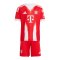 adidas FC Bayern München Mini Trikot Set Home 2025/2026 Kids Rot - rot