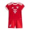adidas FC Bayern München Trikot Set Home 2026/2027 Kids Rot - rot