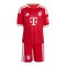 adidas FC Bayern München Trikot Set Home 2026/2027 Kids Rot - rot