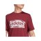 adidas Folded Graphic T-Shirt Rot - rot