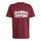 adidas Folded Graphic T-Shirt Rot - rot