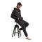 adidas Future Icon Small Logo Hoody Schwarz - schwarz