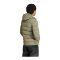 adidas Helionic Stretch Hooded Down Jacket Green - gruen