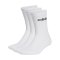 adidas Linear Crew Cushioned Socken 3 Paar Weiss - weiss
