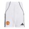adidas Manchester United Short Home 2025/2026 Kids Weiß - weiss