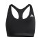 adidas Optime Essentials Workout Sport-BH Damen Schwarz - schwarz