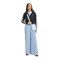 adidas Originals Satin Polka Dots Wide Leg Hose Damen Blau - blau