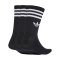 adidas Originals 3 Stripes Crew 3 Pair Socken Schwarz - schwarz
