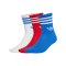 adidas Originals 3 Stripes Crew 3 Pairs Socken Rot - rot
