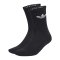 adidas Originals Crew Socken 3er Pack Schwarz - schwarz