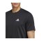 adidas Performance Base T-Shirt Schwarz Weiss - schwarz