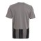adidas Striped 24 Trikot Kids Grau Schwarz - grau