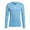 adidas Team Base Top langarm Hellblau - blau