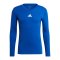 adidas Team Base Top langarm Blau Weiss - blau