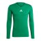 adidas Team Base Top langarm Dunkelgrün - gruen
