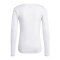 adidas Team Base Top langarm Weiss - weiss