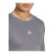 adidas Techfit Longsleeve T-Shirt Grau - grau