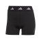 adidas Techfit Short Leggings Damen Schwarz - schwarz