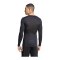adidas Techfit Longsleeve Schwarz - schwarz
