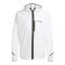 adidas Terrex XPR Light Kapuzenjacke Weiss - weiss