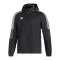 adidas Tiro 21 Allwetter Kapuzenjacke Schwarz - schwarz