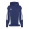 adidas Tiro 24 Hoody Kids Blau Weiss - blau