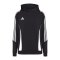 adidas Tiro 24 Hoody Kids Schwarz Weiss - schwarz