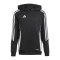 adidas Tiro 24 Hoody Kids Schwarz Weiss - schwarz