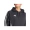 adidas Tiro 24 Hoody Schwarz Weiss - schwarz