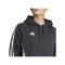 adidas Tiro 24 Hoody Schwarz Weiss - schwarz