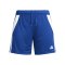 adidas Tiro 24 Short Damen Blau Weiss - blau