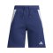 adidas Tiro 24 Short Kids Dunkelblau Weiss - blau