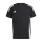 adidas Tiro 24 T-Shirt Kids Schwarz Weiss - schwarz
