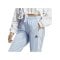 adidas Tiro Trainingshose Damen Hellblau Weiss - blau