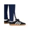 adidas Tiro Travel Jogginghose Dunkelblau - 
