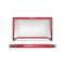 BAZOOKAGOAL ALUMINIUM Teleskoptor | 150x90cm | Rot Weiss - rot