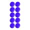 Cawila PRO Rundmagnet 10er Set 10mm Blau - blau