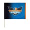 Black Wings Classic Fahne 30x40 Schwarz - schwarz