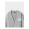 Burocs Fuzzy Jacquard Cardigan Jacke Grau - grau