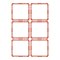 Cawila ACADEMY SQUARE | 6er Set | rot - blau