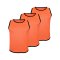 Cawila BIB Kennzeichnungshemden 3er Set | Orange - orange