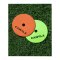 Cawila Floormarker 24er Set inkl. Halter | Markierungsscheiben, 12 x gelb und 12 x orange - gelb