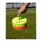 Cawila Floormarker 24er Set inkl. Halter | Markierungsscheiben, 12 x gelb und 12 x orange - gelb