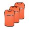 Cawila Leibchen 11teamsports 3er Set Orange | Kennzeichnungshemden - orange