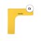 Cawila Marker-System Ecke 27 x 27 x 7,5cm 4er Set Gelb - gelb