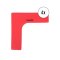 Cawila Marker-System Ecke 27 x 27 x 7,5cm 4er Set Rot - rot